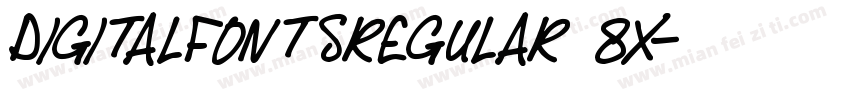 digitalfontsregular 8x字体转换